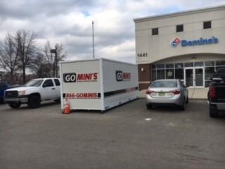 Go Mini's unit in front of resturant