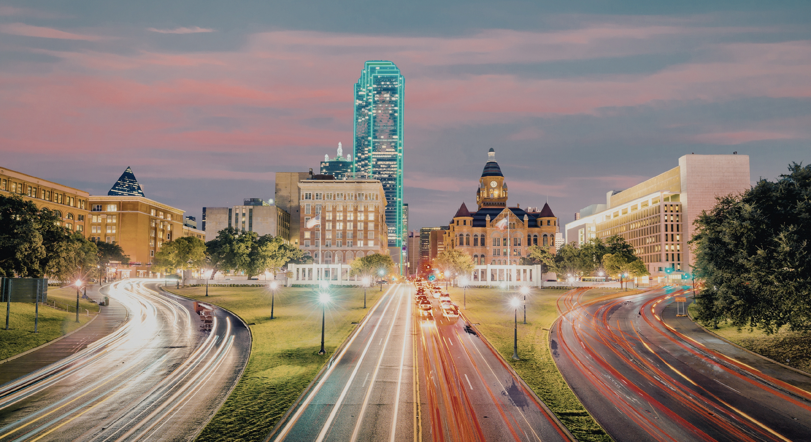 Roads leading to Dallas, Texas, representative of the main modes of transportation in the DFW  Metroplex